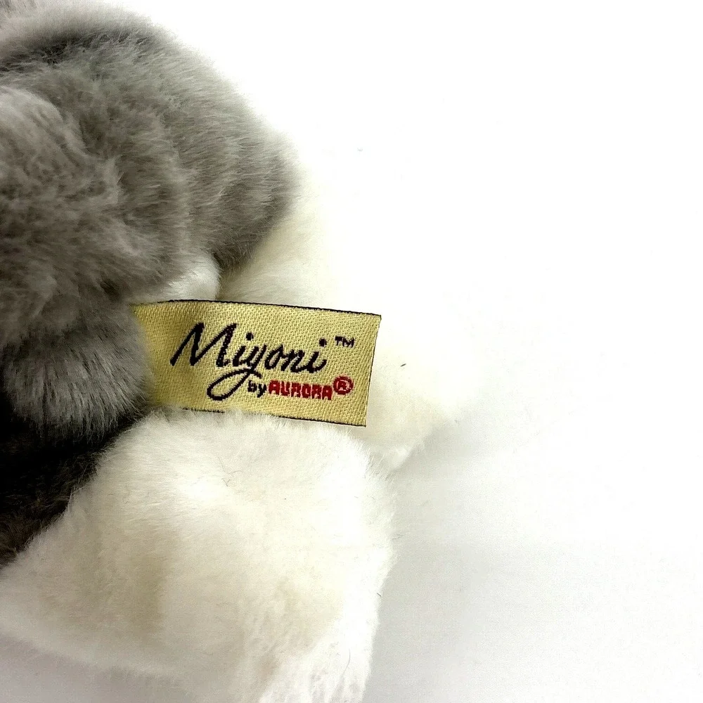 Miyoni by Aurora Cat Plush‎ LOT Gray Tabby Kitty Green Eyes & Persian Princess